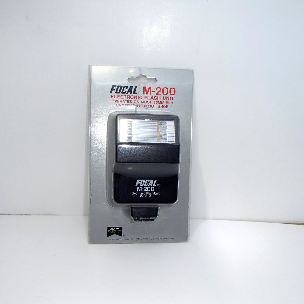 FOCAL M-200 Electronic Manual Flash for One Pin Flash Shoe IOB NIP NEW